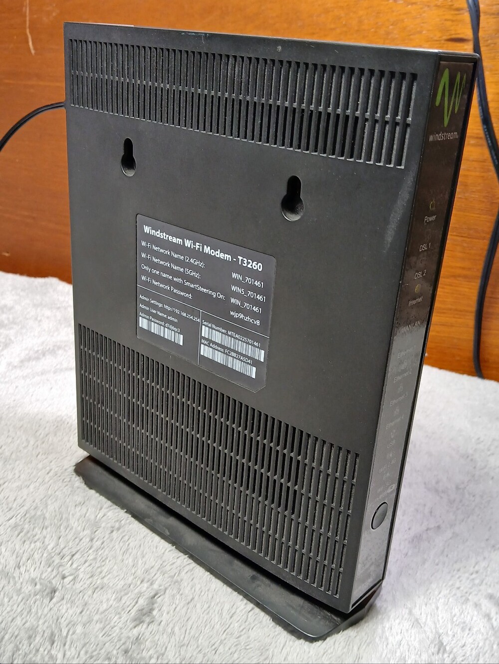 Actiontec T3260 Windstream Kinetic DSL Modem Router Dual Band WiFi Gateway VDSL2